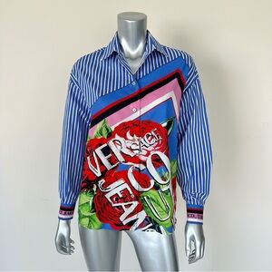 NWT!!! Versace Jeans Couture women blouse size S or 36 IT Retail 650$ Authentic